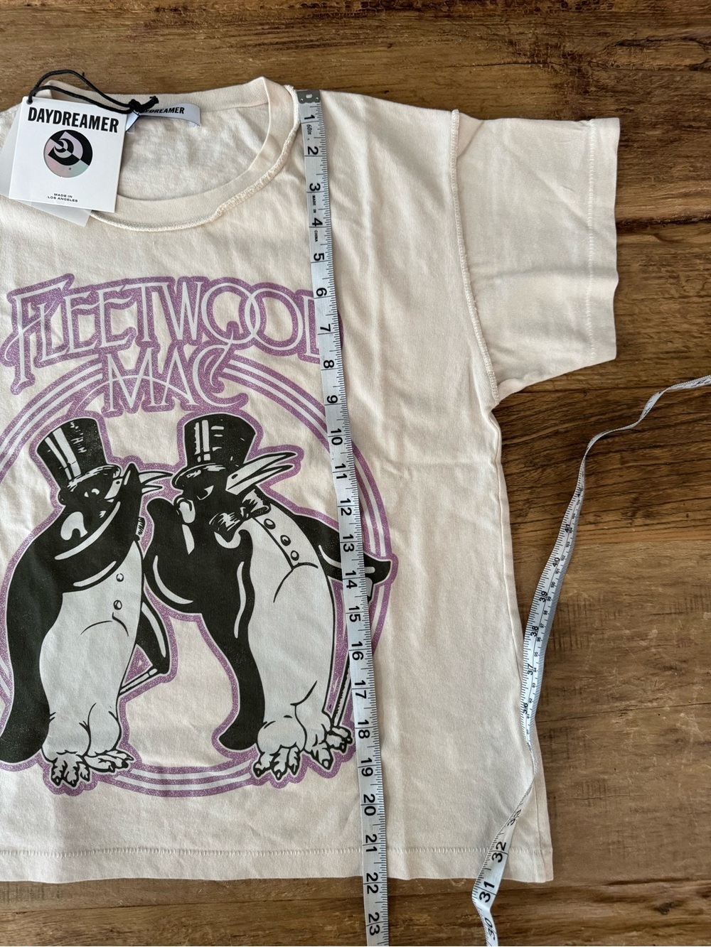 NWT Women’s Daydreamer - Fleetwood Mac Penguins Reverse Gf Tee ~ Size Small - Picture 9 of 10